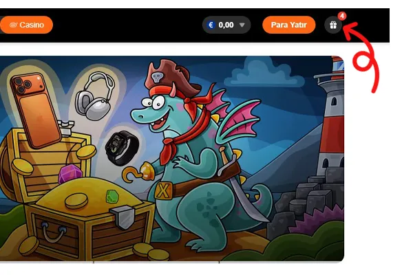 Step 4: go to the bonuses section